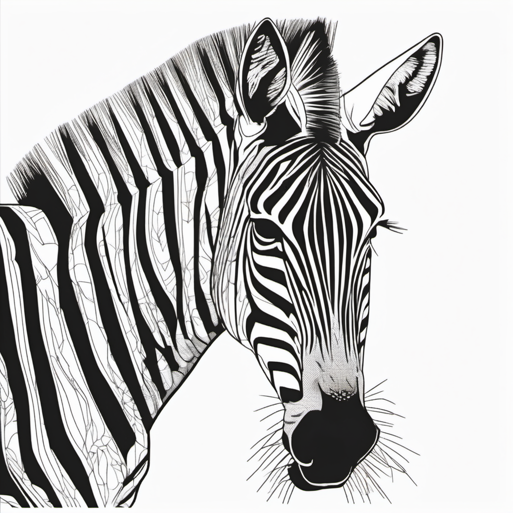 Kolorowanka Zebra 881 - Darmowa kolorowanka do druku dla dzieci