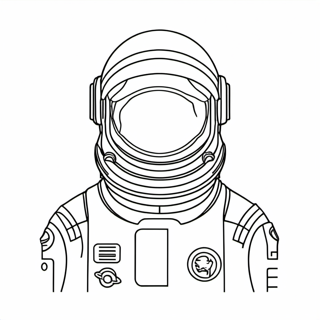Kolorowanka Astronauta 279 - Darmowa kolorowanka do druku dla dzieci