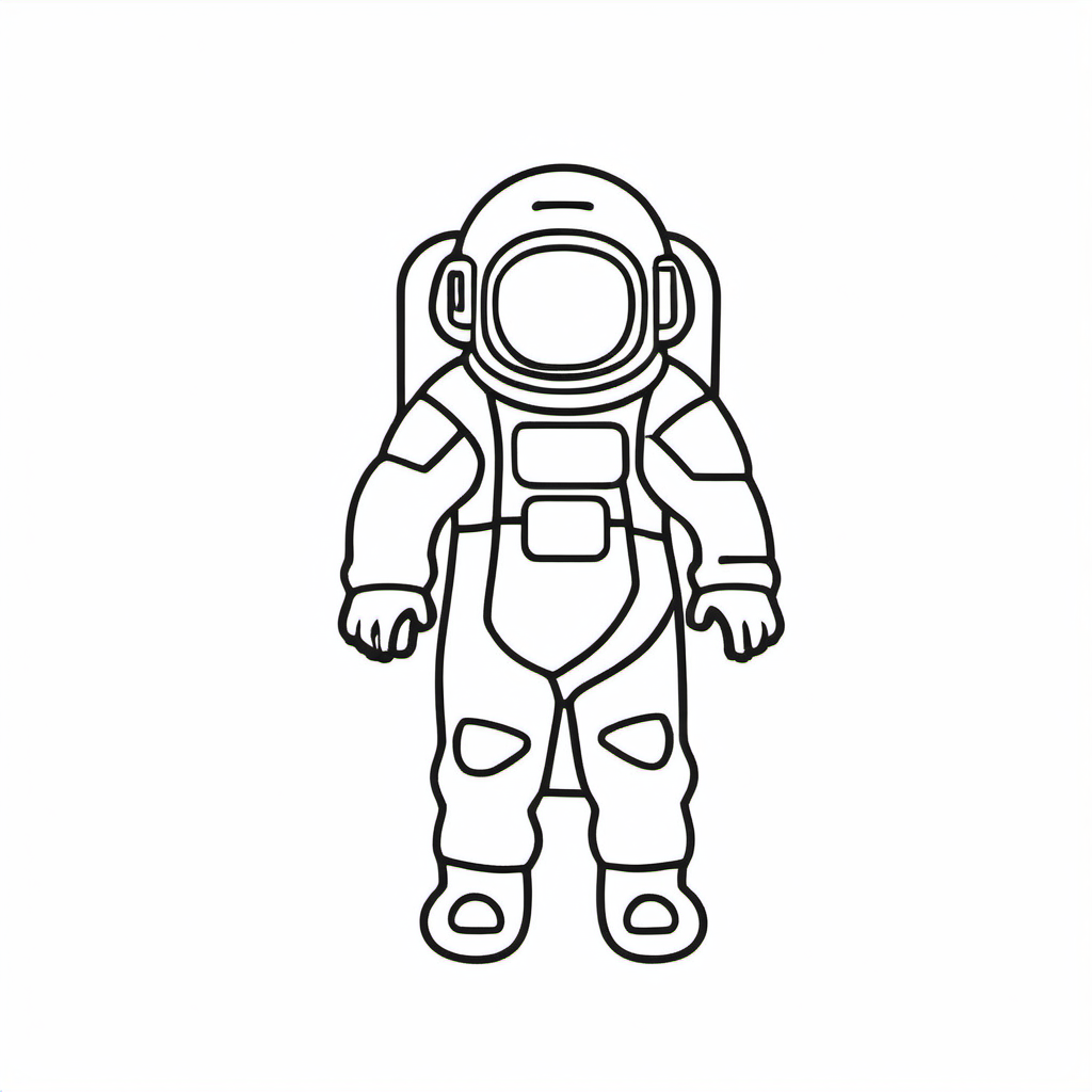 Kolorowanka Astronauta 530 - Darmowa kolorowanka do druku dla dzieci